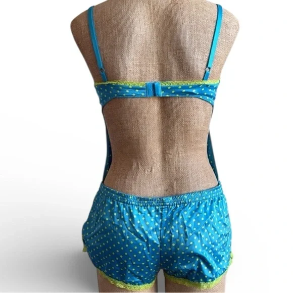 Victoria’s Secret Sexy Little Things Y2K Polka Dot Lingerie Romper 36C - Picture 5 of 9